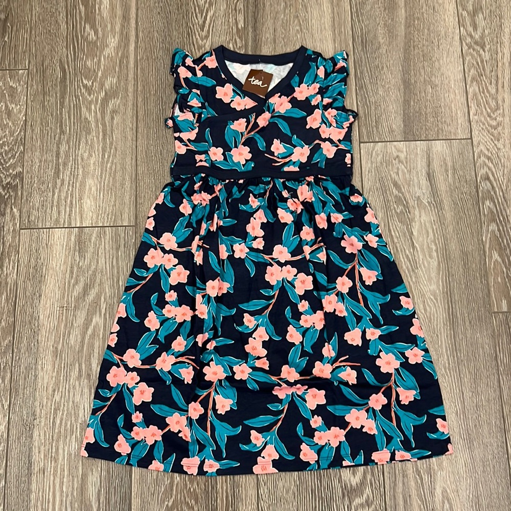 NWT Tea Collection Bloomin’ Wrap Neck Dress